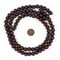 The Bead Chest Natural 10mm Wooden Beads in Brown - Dark for Jewelry Making – Round Loose Wood Spacer Beads I Approximately 40 Beads